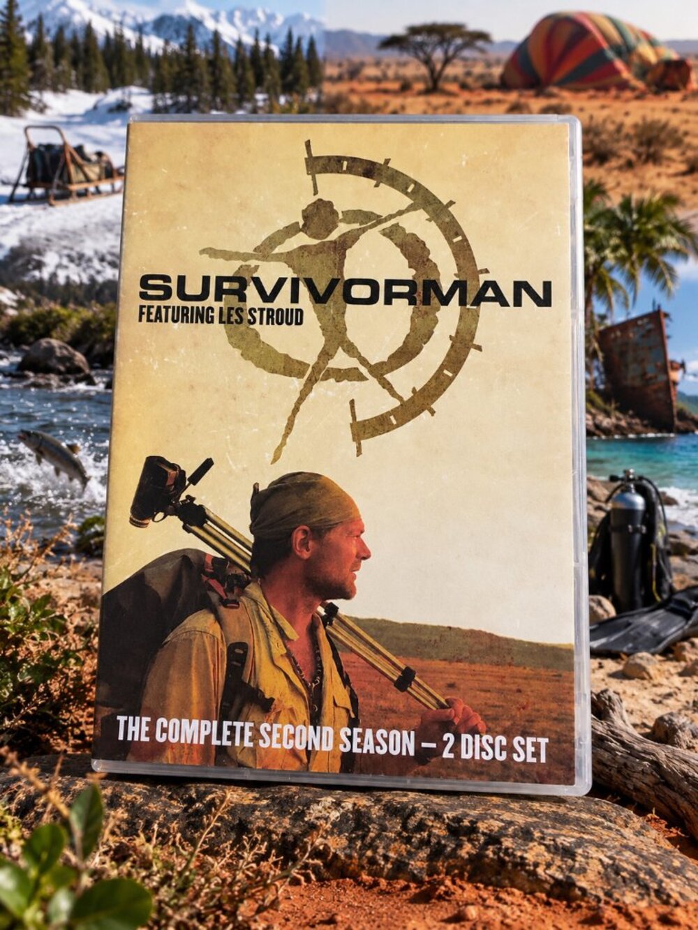 Survivorman: Complete Second Season 2 (2-DVD Set, Region 0) Very Good condition!